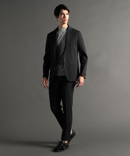 MONSIEUR NICOLE（ムッシュニコル）の「【ex/tra】マイクロシアサッカー セットアップパンツ（その他パンツ・メンズ・ブラック・M/L/XL）」の2枚目の写真