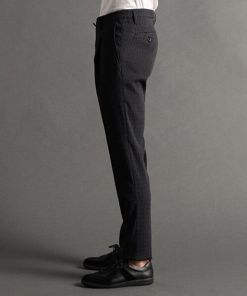 MONSIEUR NICOLE（ムッシュニコル）の「【ex/tra】マイクロシアサッカー セットアップパンツ（その他パンツ・メンズ・ブラック・M/L/XL）」の4枚目の写真