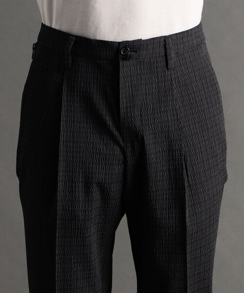 MONSIEUR NICOLE（ムッシュニコル）の「【ex/tra】マイクロシアサッカー セットアップパンツ（その他パンツ・メンズ・ブラック・M/L/XL）」の5枚目の写真