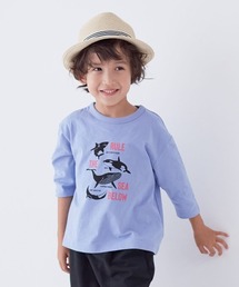 七分袖」に該当するTシャツ/カットソー（パープル/紫色系
