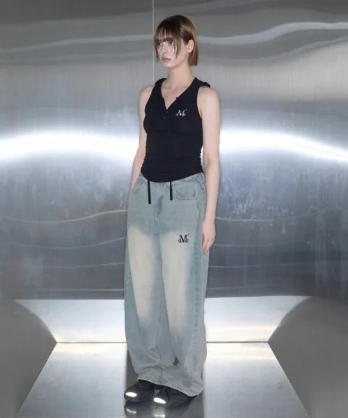 MUCENT(ムセント)の「MUCENT/スリムフードスリーブレストップス(Tシャツ/カットソー・レディース・チャコールグレー/グレー/ブラック・FREE)」の5枚目の写真