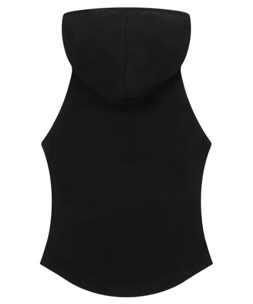 MUCENT(ムセント)の「MUCENT/スリムフードスリーブレストップス(Tシャツ/カットソー・レディース・チャコールグレー/グレー/ブラック・FREE)」の13枚目の写真