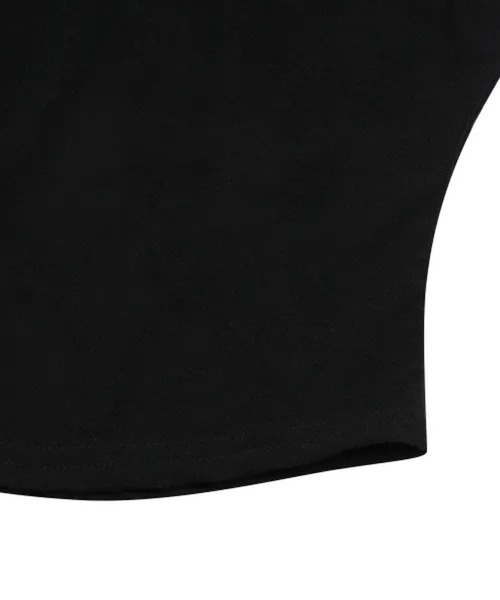 MUCENT(ムセント)の「MUCENT/スリムフードスリーブレストップス(Tシャツ/カットソー・レディース・チャコールグレー/グレー/ブラック・FREE)」の14枚目の写真