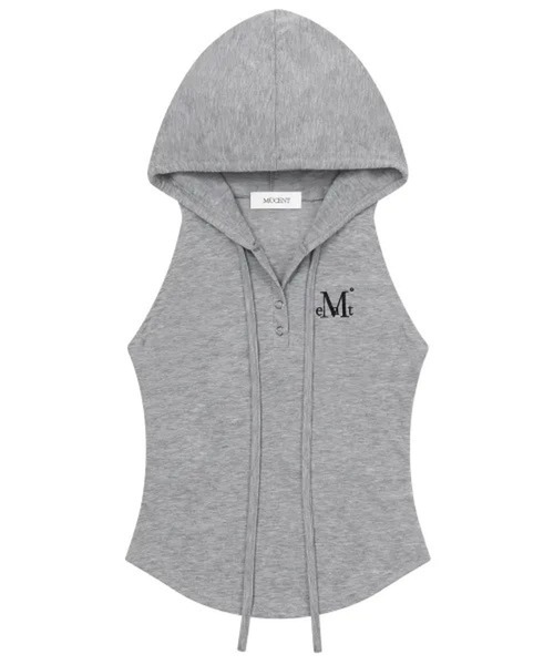 MUCENT(ムセント)の「MUCENT/スリムフードスリーブレストップス(Tシャツ/カットソー・レディース・チャコールグレー/グレー/ブラック・FREE)」の16枚目の写真