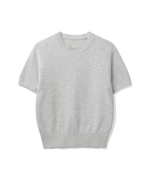 COSTUME O’CLOCK（コスチュームオクロック）の「[ITALY] ベーシックラウンドPKハーフニット5カラーCOWKT007（Tシャツ/カットソー・レディース・ブラック/アイボリー/ブラウン/オートミール/グレー・SMALL/MEDIUM）」の10枚目の写真