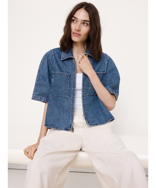 Banana Republic（バナナリパブリック）の「デニム フレアスリーブ