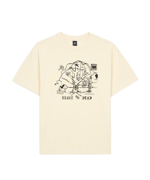 BRAIN DEAD(ブレインデット)の「BRAIN DEAD / ブレインデッド ORACLE T-SHIRT(Tシャツ/カットソー・メンズ・アイボリー・LARGE/MEDIUM)」の1枚目の写真