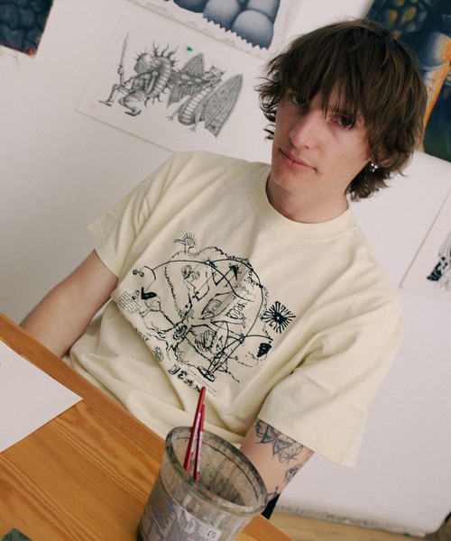 BRAIN DEAD(ブレインデット)の「BRAIN DEAD / ブレインデッド ORACLE T-SHIRT(Tシャツ/カットソー・メンズ・アイボリー・LARGE/MEDIUM)」の9枚目の写真
