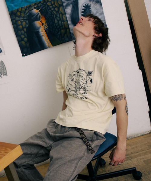 BRAIN DEAD(ブレインデット)の「BRAIN DEAD / ブレインデッド ORACLE T-SHIRT(Tシャツ/カットソー・メンズ・アイボリー・LARGE/MEDIUM)」の10枚目の写真