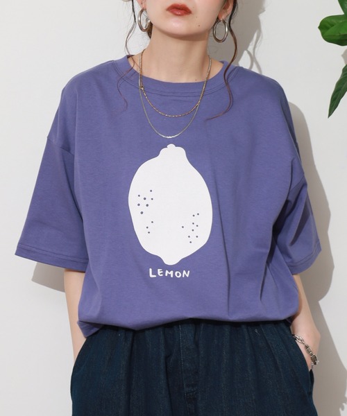 SO(エスオー)の「Tシャツ 半袖(Tシャツ/カットソー・レディース・パープル・FREE)」の1枚目の写真