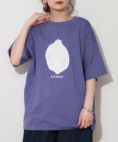 SO(エスオー)の「Tシャツ 半袖(Tシャツ/カットソー・レディース・パープル・FREE)」の9枚目の写真