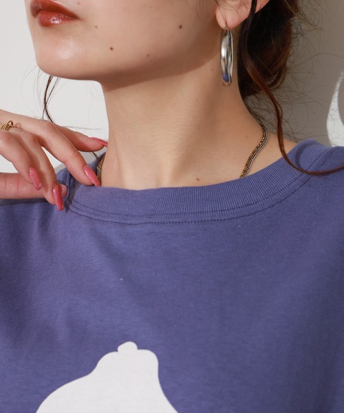SO(エスオー)の「Tシャツ 半袖(Tシャツ/カットソー・レディース・パープル・FREE)」の12枚目の写真