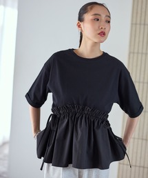 LEPSIM | 裾異素材ギャザーT 668371(Tシャツ/カットソー)