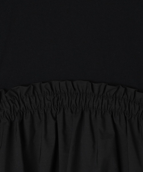 LEPSIM(レプシィム)の「裾異素材ギャザーT 668371(Tシャツ/カットソー・レディース・キナリ/ブラック・FREE)」の12枚目の写真