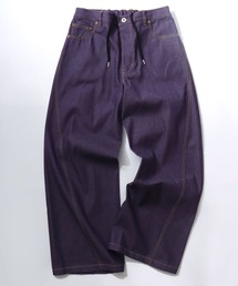 VISION STREET WEAR/ヴィジョンストリートウェア オーバーサイズ リジッド カーブデニムパンツ/バレルジーンズ/ワイドデニムパンツ/バギーパンツ/レディース メンズ
