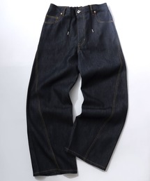 VISION STREET WEAR/ヴィジョンストリートウェア オーバーサイズ リジッド カーブデニムパンツ/バレルジーンズ/ワイドデニムパンツ/バギーパンツ/レディース メンズ