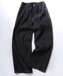 VISION STREET WEAR/ヴィジョンストリートウェア オーバーサイズ リジッド カーブデニムパンツ/バレルジーンズ/ワイドデニムパンツ/バギーパンツ/レディース メンズ