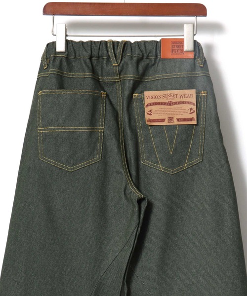 VISION STREET WEAR(ヴィジョンストリートウェア)の「VISION STREET WEAR/ヴィジョンストリートウェア オーバーサイズ リジッド カーブデニムパンツ/バレルジーンズ/ワイドデニムパンツ/バギーパンツ/レディース メンズ(デニムパンツ・メンズ・ブラック/カーキ/ネイビー/パープル/ブラウン・M/L/LL)」の18枚目の写真
