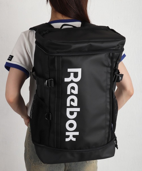 Reebok(リーボック)の「Reebok / リーボック ボックス型バックパック 大容量 防水風素材 PC収納対応(バックパック/リュック・メンズ・ブラック×ブラック/ブラック・FREE)」の5枚目の写真