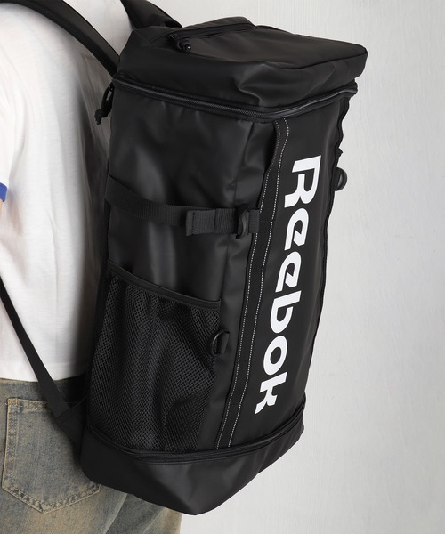 Reebok(リーボック)の「Reebok / リーボック ボックス型バックパック 大容量 防水風素材 PC収納対応(バックパック/リュック・メンズ・ブラック×ブラック/ブラック・FREE)」の8枚目の写真