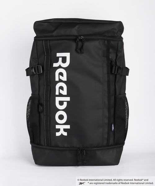 Reebok(リーボック)の「Reebok / リーボック ボックス型バックパック 大容量 防水風素材 PC収納対応(バックパック/リュック・メンズ・ブラック×ブラック/ブラック・FREE)」の10枚目の写真