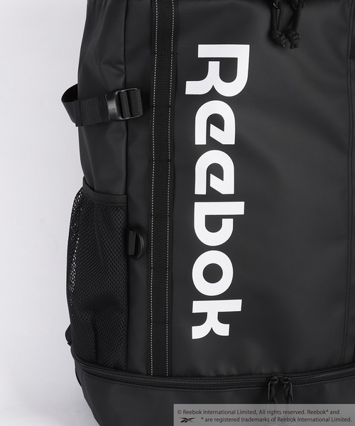Reebok(リーボック)の「Reebok / リーボック ボックス型バックパック 大容量 防水風素材 PC収納対応(バックパック/リュック・メンズ・ブラック×ブラック/ブラック・FREE)」の17枚目の写真