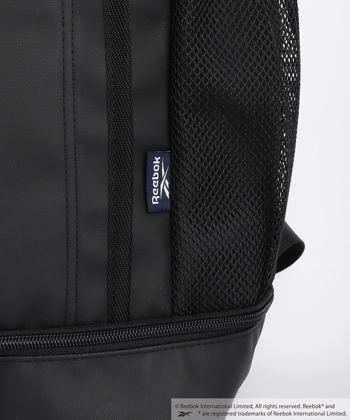 Reebok(リーボック)の「Reebok / リーボック ボックス型バックパック 大容量 防水風素材 PC収納対応(バックパック/リュック・メンズ・ブラック×ブラック/ブラック・FREE)」の18枚目の写真