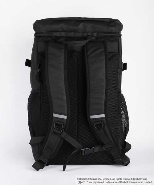 Reebok(リーボック)の「Reebok / リーボック ボックス型バックパック 大容量 防水風素材 PC収納対応(バックパック/リュック・メンズ・ブラック×ブラック/ブラック・FREE)」の15枚目の写真