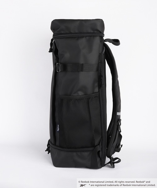 Reebok(リーボック)の「Reebok / リーボック ボックス型バックパック 大容量 防水風素材 PC収納対応(バックパック/リュック・メンズ・ブラック×ブラック/ブラック・FREE)」の16枚目の写真