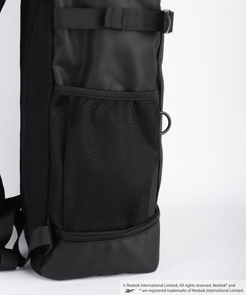 Reebok(リーボック)の「Reebok / リーボック ボックス型バックパック 大容量 防水風素材 PC収納対応(バックパック/リュック・メンズ・ブラック×ブラック/ブラック・FREE)」の20枚目の写真