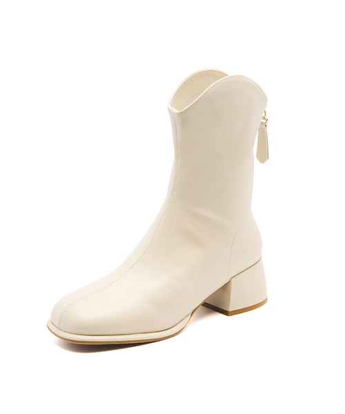 SPUR(シュプール)の「ボイルミニマル ミドルブーツ 5cm -UA9044 (3カラー)(ブーツ・レディース・ブラック/ブラウン/アイボリー・23cm/23.5cm/24cm/24.5cm/25cm)」の1枚目の写真