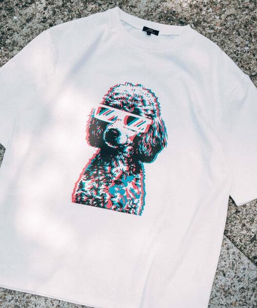 ITEMS URBANRESEARCH（アイテムズ アーバンリサーチ）の「『接触冷感/吸水速乾/UVカット』DOG IN SHADES プリントTシャツ（Tシャツ/カットソー・メンズ・その他3/その他1/その他2・LARGE/MEDIUM）」の3枚目の写真