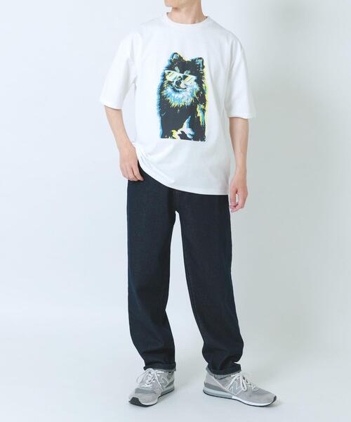 ITEMS URBANRESEARCH（アイテムズ アーバンリサーチ）の「『接触冷感/吸水速乾/UVカット』DOG IN SHADES プリントTシャツ（Tシャツ/カットソー・メンズ・その他3/その他1/その他2・LARGE/MEDIUM）」の6枚目の写真