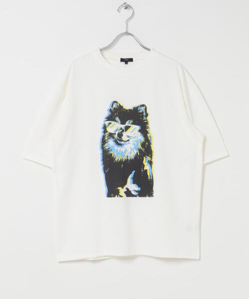 ITEMS URBANRESEARCH（アイテムズ アーバンリサーチ）の「『接触冷感/吸水速乾/UVカット』DOG IN SHADES プリントTシャツ（Tシャツ/カットソー・メンズ・その他3/その他1/その他2・LARGE/MEDIUM）」の7枚目の写真