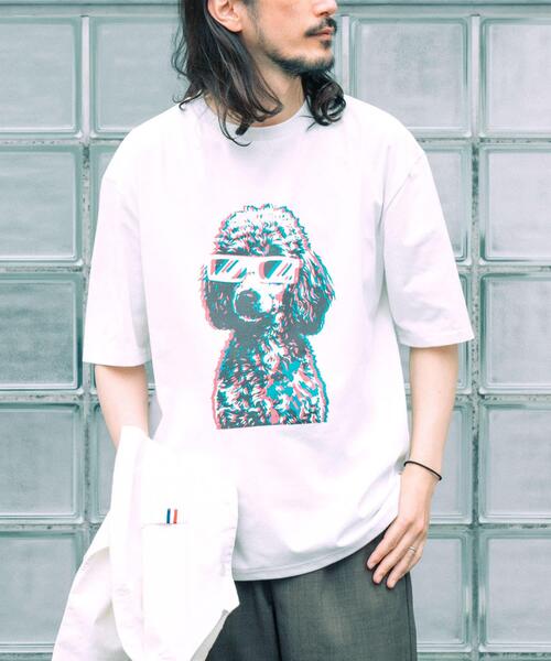 ITEMS URBANRESEARCH（アイテムズ アーバンリサーチ）の「『接触冷感/吸水速乾/UVカット』DOG IN SHADES プリントTシャツ（Tシャツ/カットソー・メンズ・その他3/その他1/その他2・LARGE/MEDIUM）」の14枚目の写真
