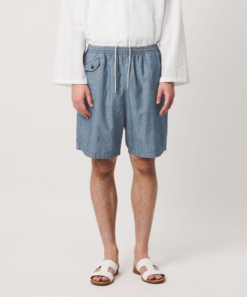 FILL THE BILL（フィルザビル）の「【別注】＜FILL THE BILL＞CHAMBRAY SHORTS/ショーツ（その他パンツ・メンズ・ブラック/ネイビー・1/2）」の5枚目の写真