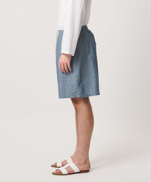 FILL THE BILL（フィルザビル）の「【別注】＜FILL THE BILL＞CHAMBRAY SHORTS/ショーツ（その他パンツ・メンズ・ブラック/ネイビー・1/2）」の6枚目の写真