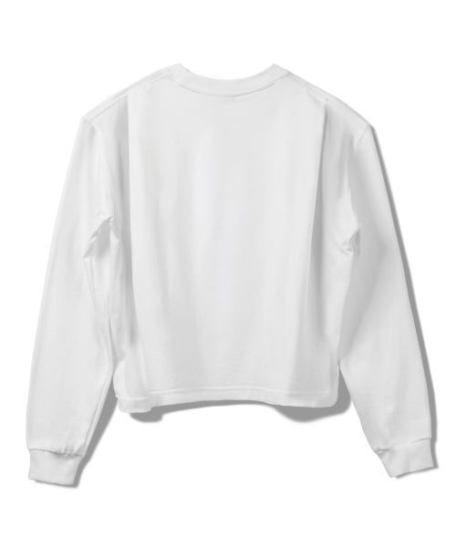 PRINOAR（プリノア）の「サークルロゴセミクロップ長袖Tシャツ - ホワイト（Tシャツ/カットソー・レディース・ホワイト・SMALL/MEDIUM/LARGE）」の2枚目の写真