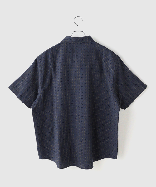 YESEYESEE(イエスアイシー)の「YESEYESEE / イエスアイシー Y.E.S Font Plaid Half Shirt(シャツ/ブラウス・メンズ・グリーン/ネイビー・MEDIUM/LARGE)」の7枚目の写真