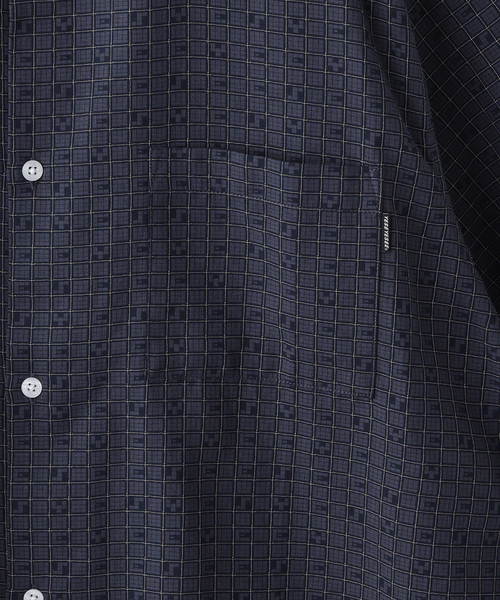YESEYESEE(イエスアイシー)の「YESEYESEE / イエスアイシー Y.E.S Font Plaid Half Shirt(シャツ/ブラウス・メンズ・グリーン/ネイビー・MEDIUM/LARGE)」の6枚目の写真
