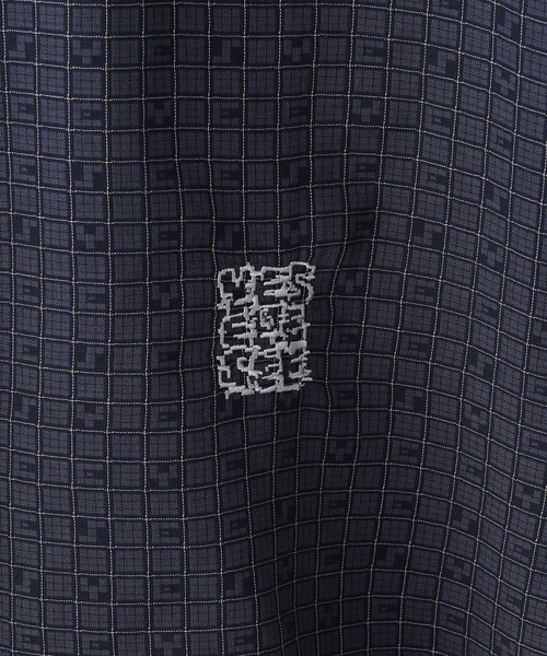 YESEYESEE(イエスアイシー)の「YESEYESEE / イエスアイシー Y.E.S Font Plaid Half Shirt(シャツ/ブラウス・メンズ・グリーン/ネイビー・MEDIUM/LARGE)」の5枚目の写真