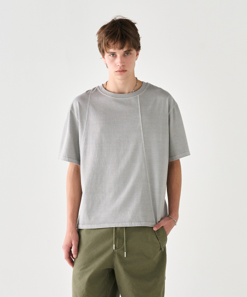 NOUN(ノウン)の「ウォッシュドクロップTシャツ(グレー)(Tシャツ/カットソー・メンズ・その他・2/1)」の1枚目の写真