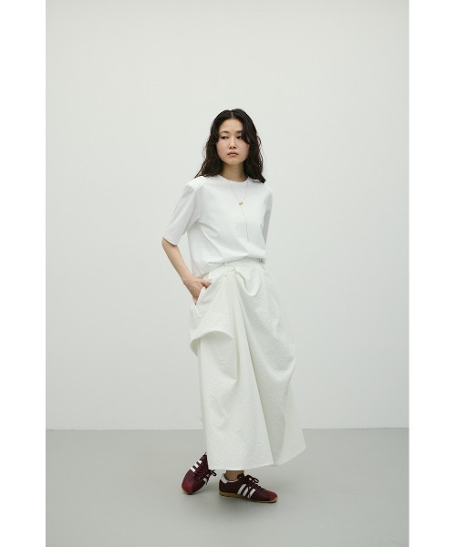 STYLEMIXER(スタイルミキサー)の「ショルダーパッドモードT(Tシャツ/カットソー・レディース・ホワイト/ピンク/チャコールグレー・SMALL/MEDIUM)」の6枚目の写真
