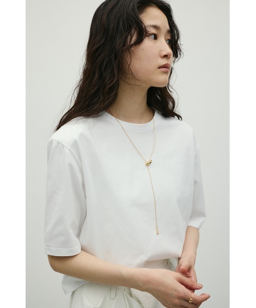 STYLEMIXER(スタイルミキサー)の「ショルダーパッドモードT(Tシャツ/カットソー・レディース・ホワイト/ピンク/チャコールグレー・SMALL/MEDIUM)」の8枚目の写真