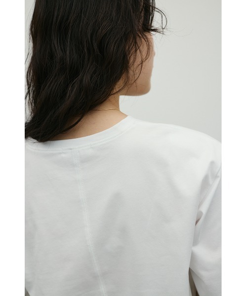 STYLEMIXER(スタイルミキサー)の「ショルダーパッドモードT(Tシャツ/カットソー・レディース・ホワイト/ピンク/チャコールグレー・SMALL/MEDIUM)」の11枚目の写真