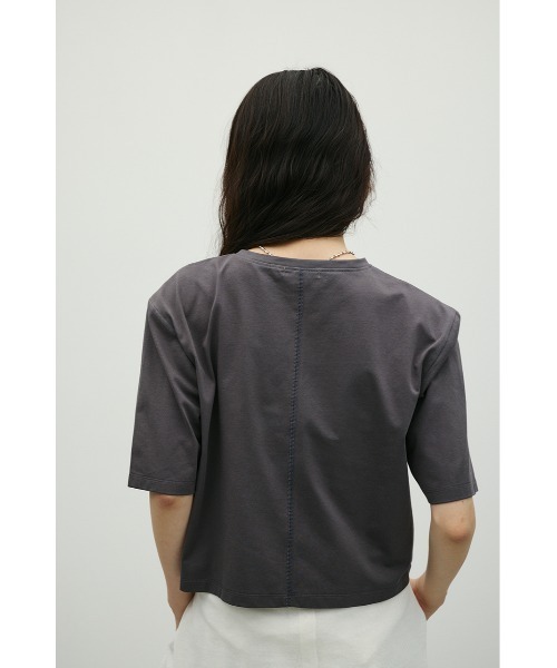 STYLEMIXER(スタイルミキサー)の「ショルダーパッドモードT(Tシャツ/カットソー・レディース・ホワイト/ピンク/チャコールグレー・SMALL/MEDIUM)」の18枚目の写真