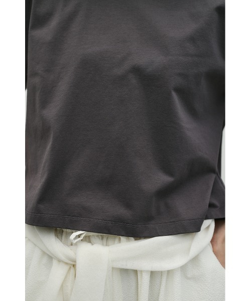 STYLEMIXER(スタイルミキサー)の「ショルダーパッドモードT(Tシャツ/カットソー・レディース・ホワイト/ピンク/チャコールグレー・SMALL/MEDIUM)」の21枚目の写真