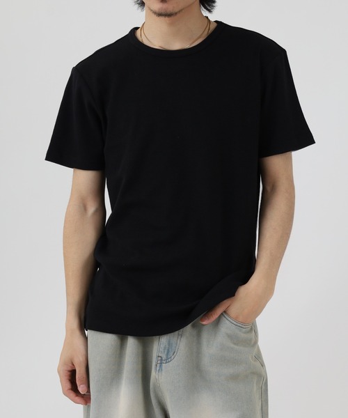 FUNALIVE(ファンアライブ)の「スパンテレコクルー・ヘンリーTEE 半袖(Tシャツ/カットソー・メンズ・グレー系その他/ブラック/グレー/ホワイト/ブラック系その他/ホワイト系その他・XL/M)」の1枚目の写真