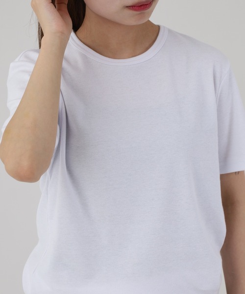 FUNALIVE(ファンアライブ)の「スパンテレコクルー・ヘンリーTEE 半袖(Tシャツ/カットソー・メンズ・グレー系その他/ブラック/グレー/ホワイト/ブラック系その他/ホワイト系その他・XL/M)」の8枚目の写真