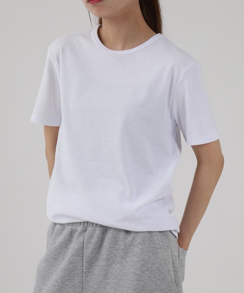 FUNALIVE(ファンアライブ)の「スパンテレコクルー・ヘンリーTEE 半袖(Tシャツ/カットソー・メンズ・グレー系その他/ブラック/グレー/ホワイト/ブラック系その他/ホワイト系その他・XL/M)」の7枚目の写真